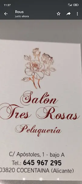 Peluquería Tres Rosas - Cocentaina